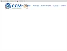 Tablet Screenshot of ccmmetalicas.com.br